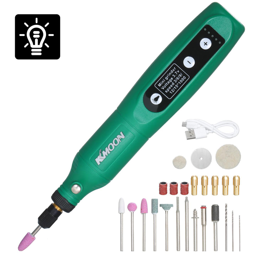 5-Speed Speed Speed Adjustment Mini Electric Grinder Tool Set USB Charging Grinding Machine