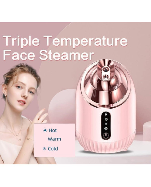 Best Professional Nano Ionic Facial Steamer with Cold&Warm&Hot Mist, Home Face Sauna, Daily Hydration ，Portable Humidifier Machine, Deep Clean & Tighten Skin