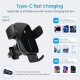  AccLoo Wireless Car Charger, 15W Qi Fast Charging Auto-Clamping Car Phone Holder, Car Air Vent Mount for iPhone14 Pro Max/14 Pro/14/13/12/11, Galaxy S22/S21+/S20 Ultra etc（Include QC3.0 Adapter