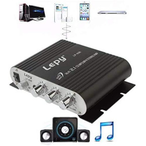 Lepy LP-838 Power Car Amplifier Hi-Fi 2.1 MP3 Radio Audio Stereo Bass Speaker Booster Player