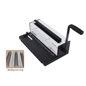 New All Steel Metal Wire Coil 34Holes Punching Binding Machine Binder Puncher