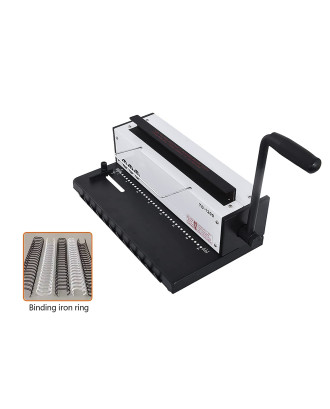 New All Steel Metal Wire Coil 34Holes Punching Binding Machine Binder Puncher