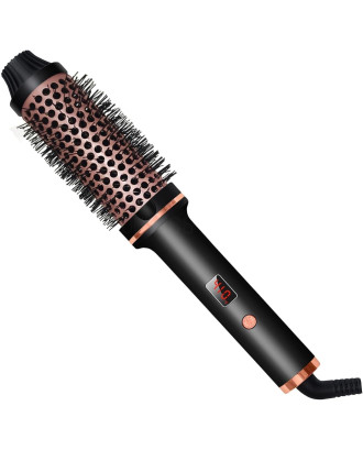 Thermal Brush, 1.5 Inch Curling Iron Brush Volumizing Brush Heated Round Brush Ceramic 