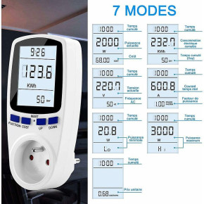 Wattmeter Socket, Ac 185v~264v Energy Meter Power Consumption Meter